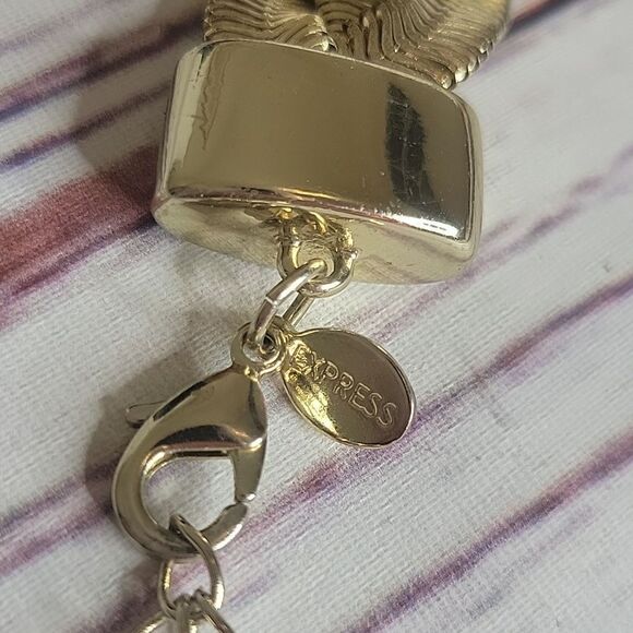 EXPRESS Goldtone Braided Necklace - Picture 4 of 8